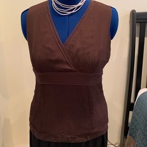 NWT Context Cape Town Empire Waist Silk Top